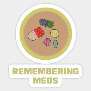 Merit Badge for Remembering Your Meds Sticker